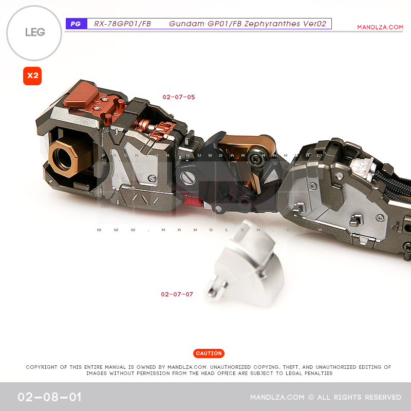 PG] RX78 GP-01 LEG 02-08