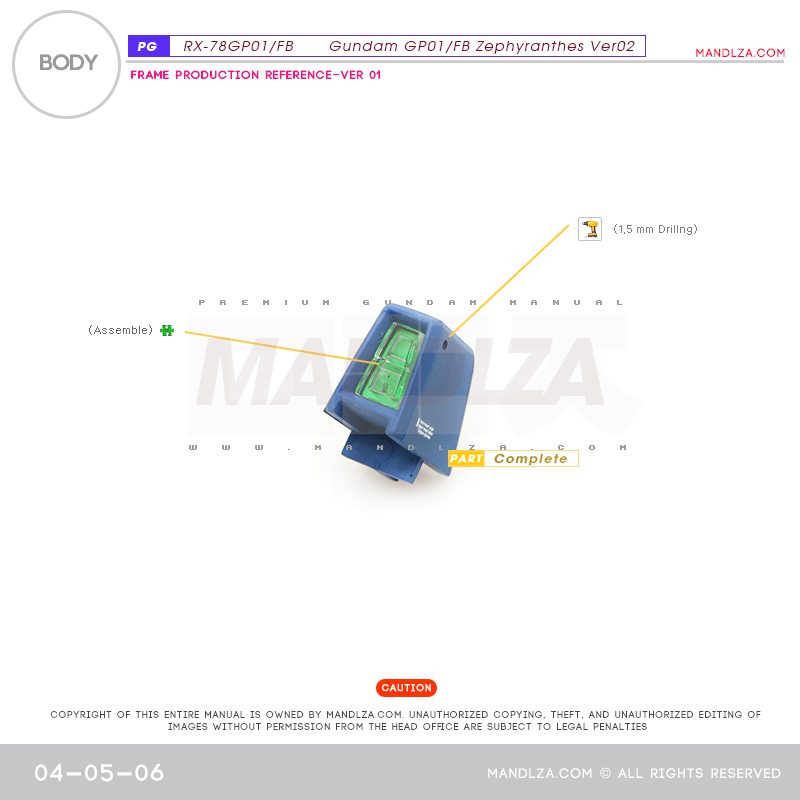 PG] RX78 GP-01Ver02 BODY 04-05