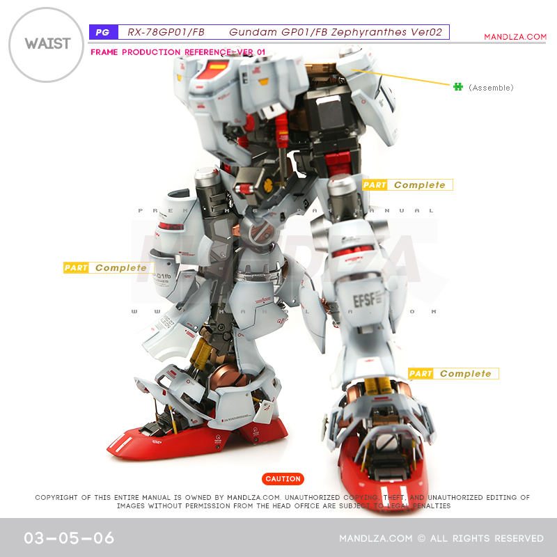 PG] RX78 GP-01Ver02 WAIST 03-05