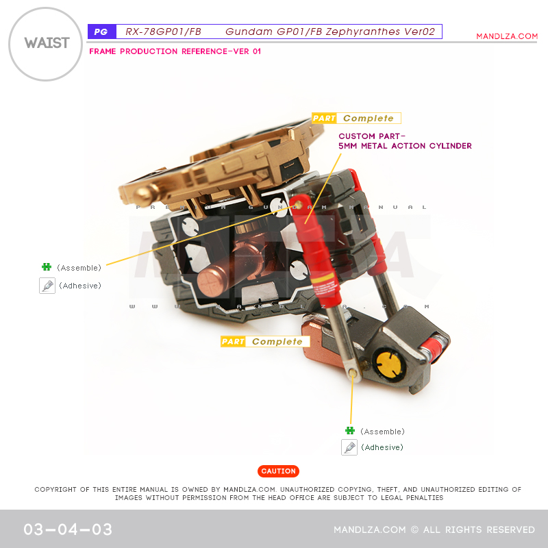 PG] RX78 GP-01Ver02 WAIST 03-04