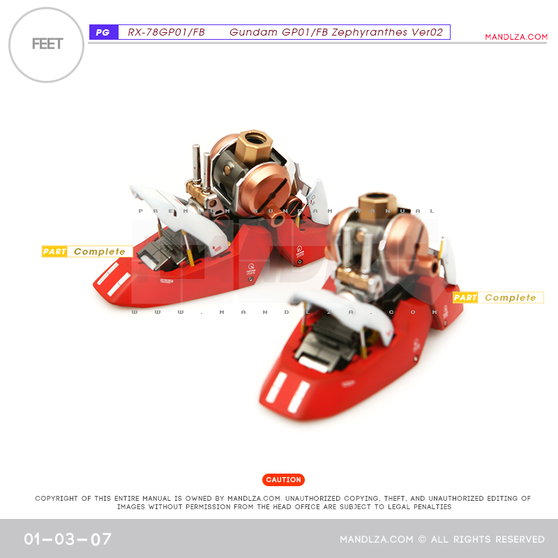 PG] RX78 GP-01Ver02 FEET 01-03