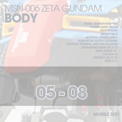 PG] MSZ006 ZETA BODY 05-08