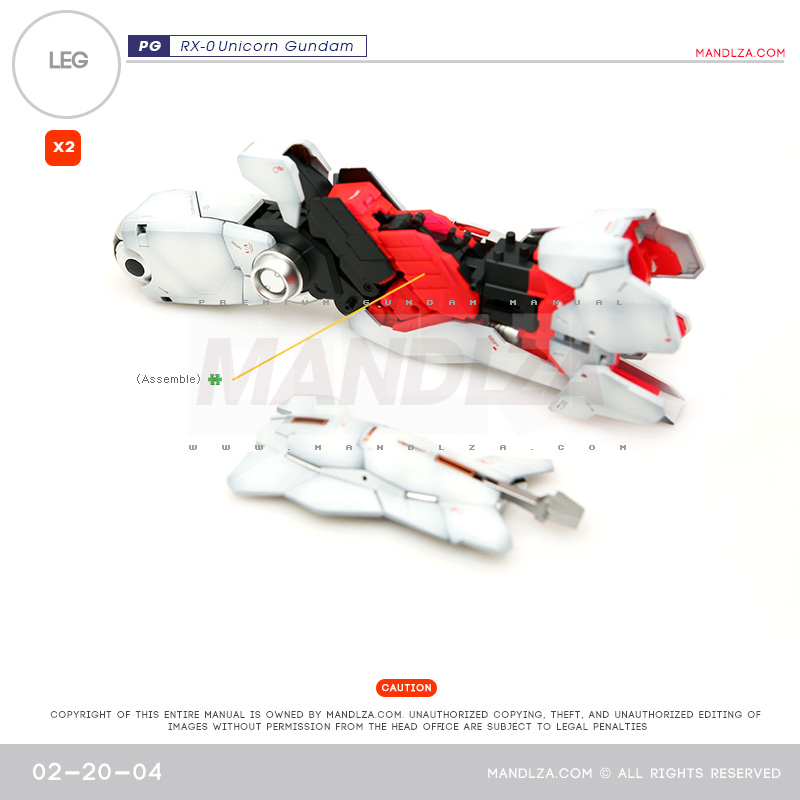 PG] RX-0 Unicorn LEG 02-20