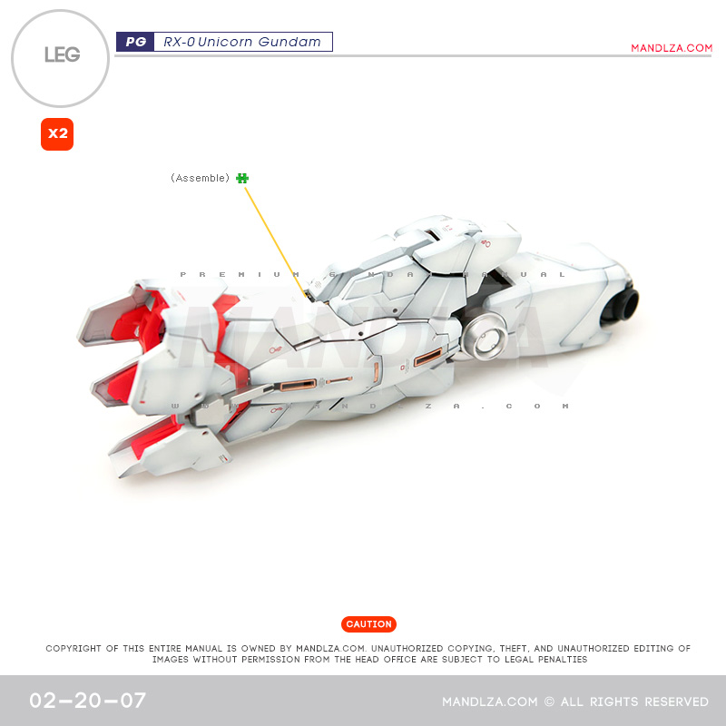 PG] RX-0 Unicorn LEG 02-20