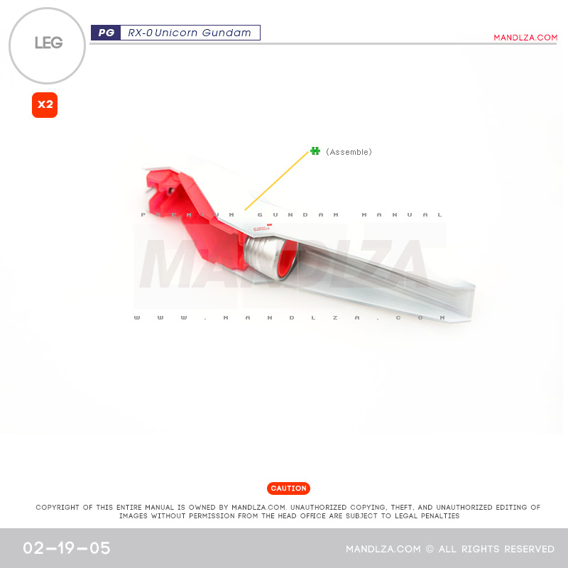 PG] RX-0 Unicorn LEG 02-19