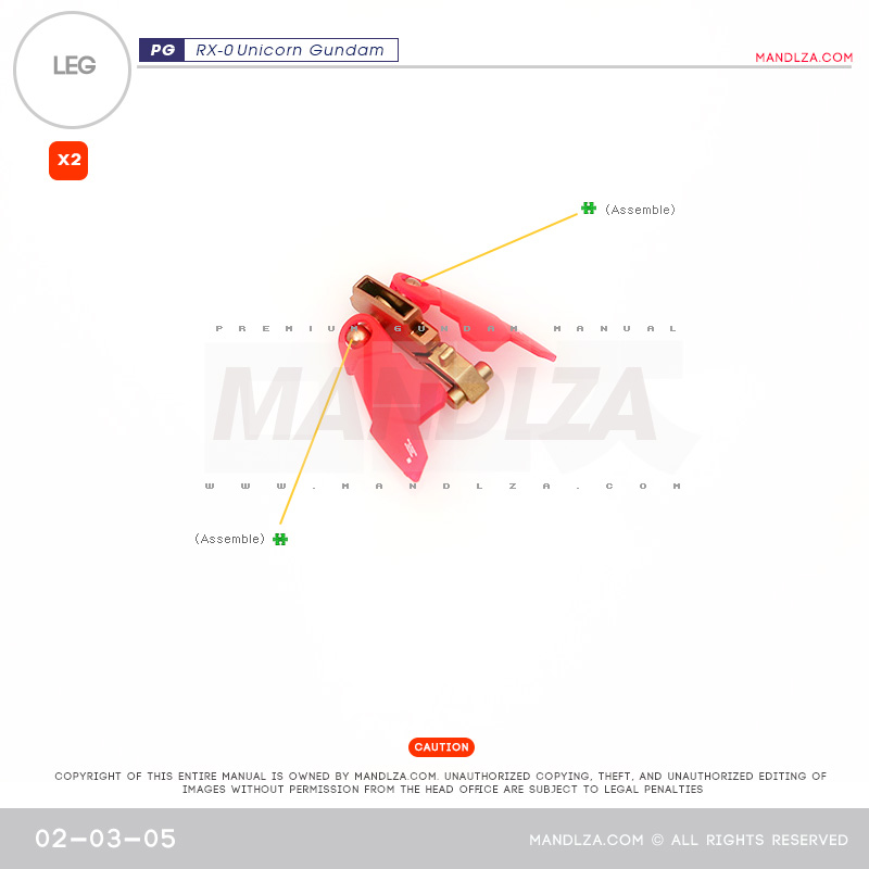 PG] RX-0 Unicorn LEG 02-03