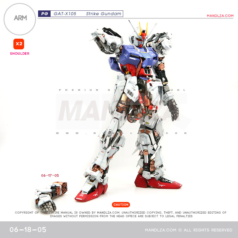 PG] GAT-X105 STRIKE GUNDAM ARM 06-18