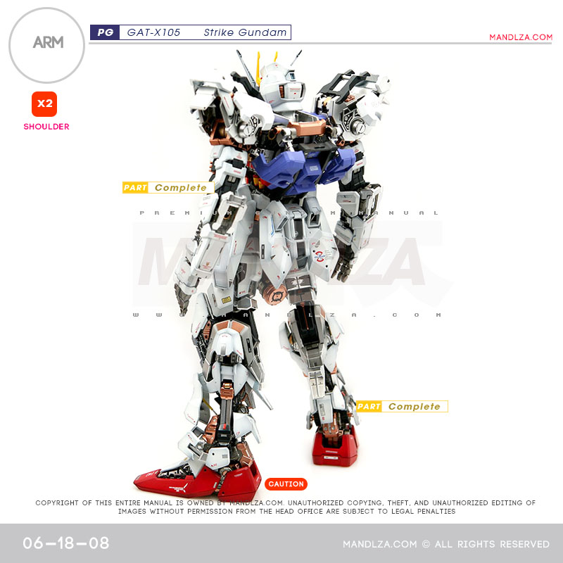 PG] GAT-X105 STRIKE GUNDAM ARM 06-18