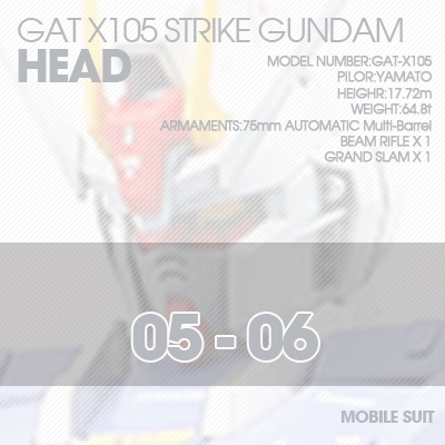 PG] GAT-X105 STRIKE  HEAD 05-06