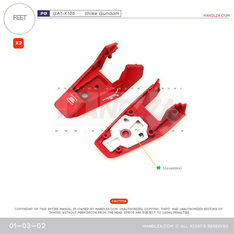 PG] GAT-X105 STRIKE FEET 01-03