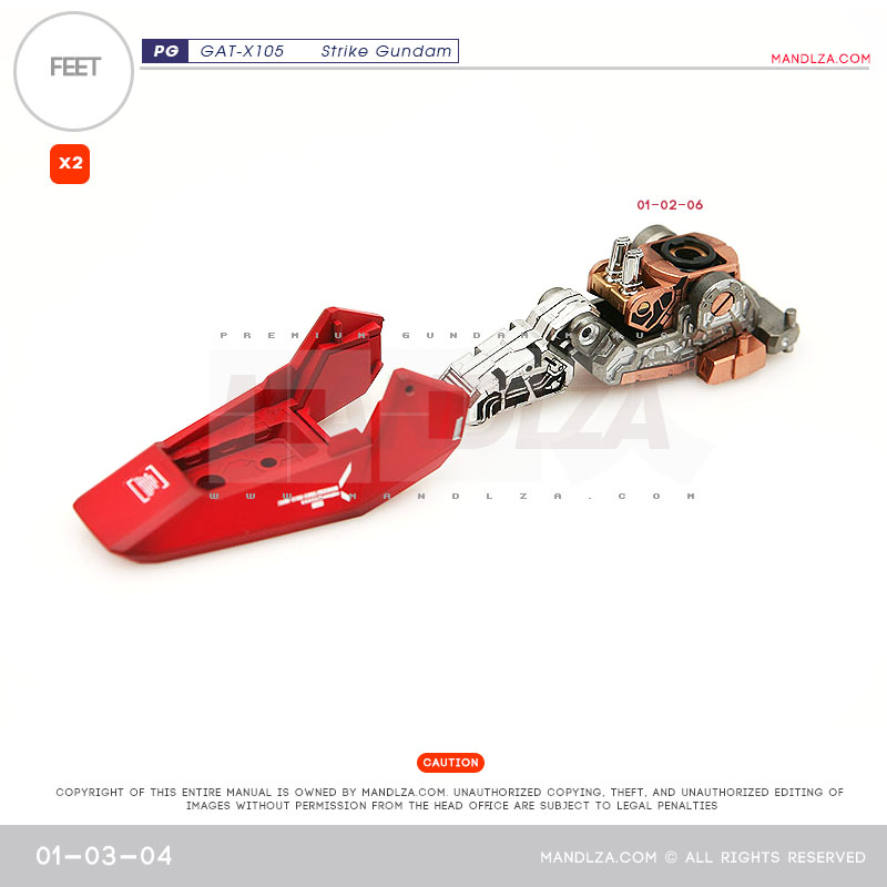 PG] GAT-X105 STRIKE FEET 01-03