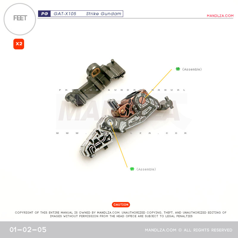 PG] GAT-X105 STRIKE FEET 01-02