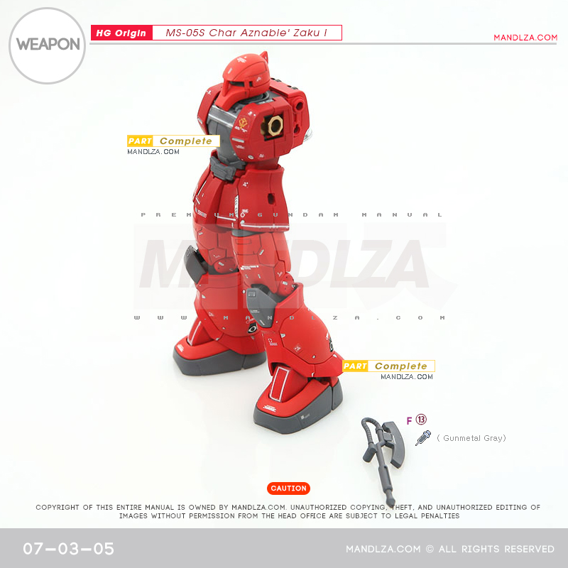 HG]  The Origin-Zaku I  WEAPON 07-03