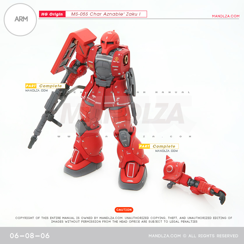 HG] The Origin-Zaku I ARM 06-08