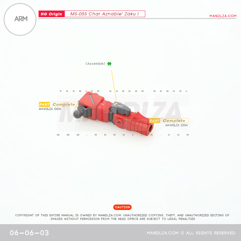 G] The Origin-Zaku I ARM 06-06