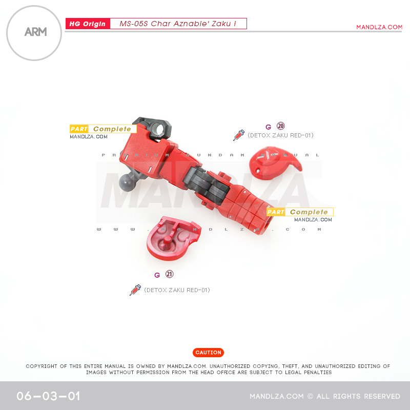 HG] The Origin-Zaku I ARM 06-03