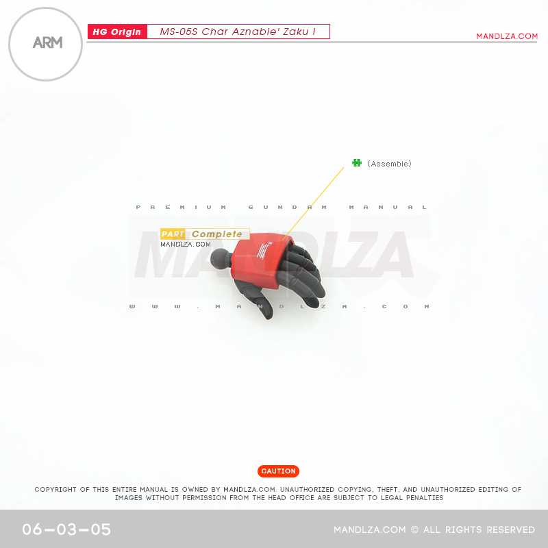 HG] The Origin-Zaku I ARM 06-03