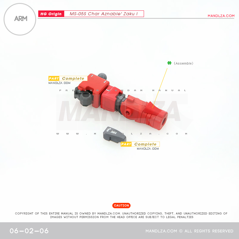 HG] The Origin-Zaku I ARM 06-02