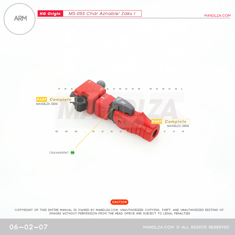 HG] The Origin-Zaku I ARM 06-02