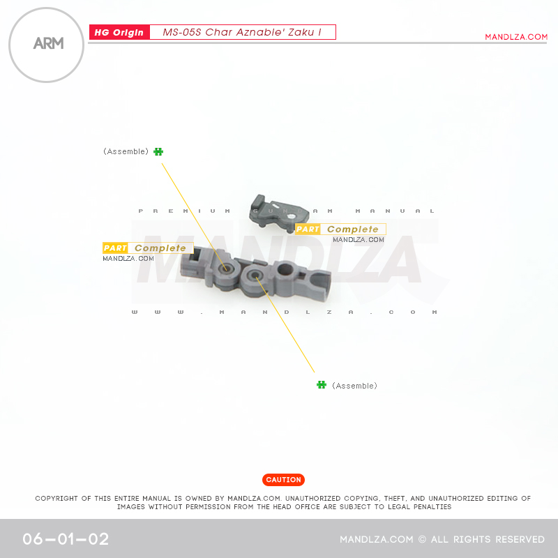 HG] The Origin-Zaku I ARM 06-01