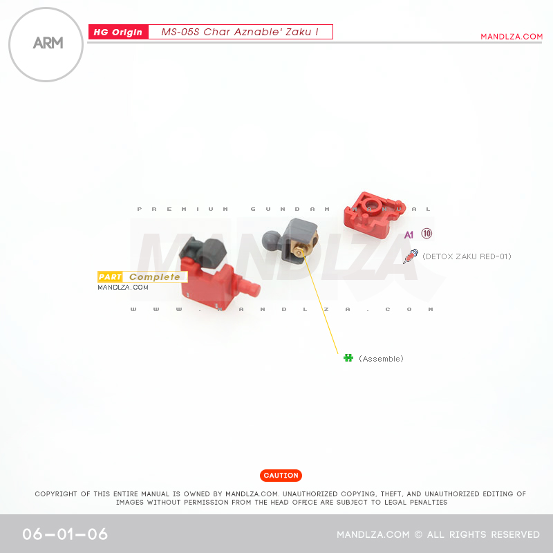HG] The Origin-Zaku I ARM 06-01
