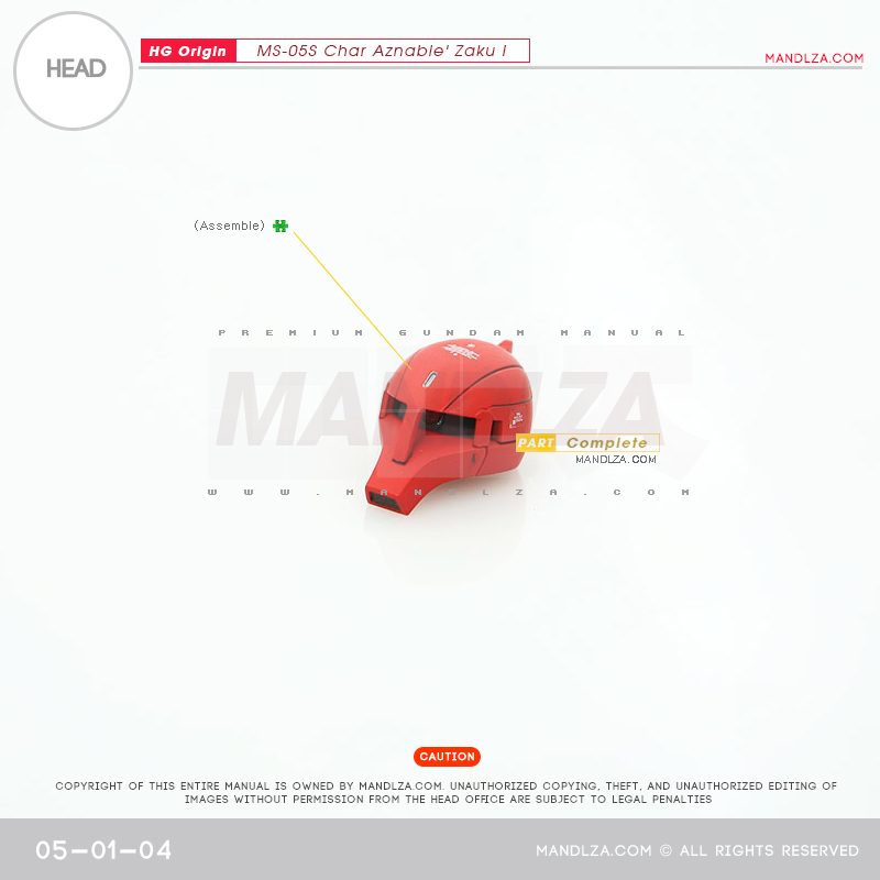 HG] The Origin-Zaku I HEAD 05-01