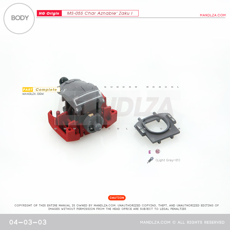 HG] The Origin-Zaku I BODY 04-03