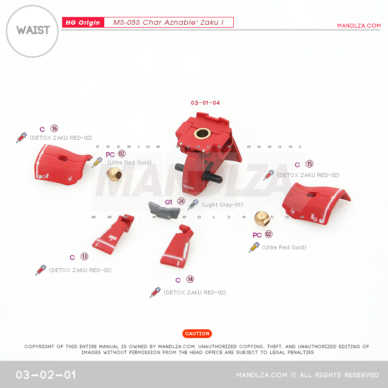 HG] The Origin-Zaku I WAIST 03-02