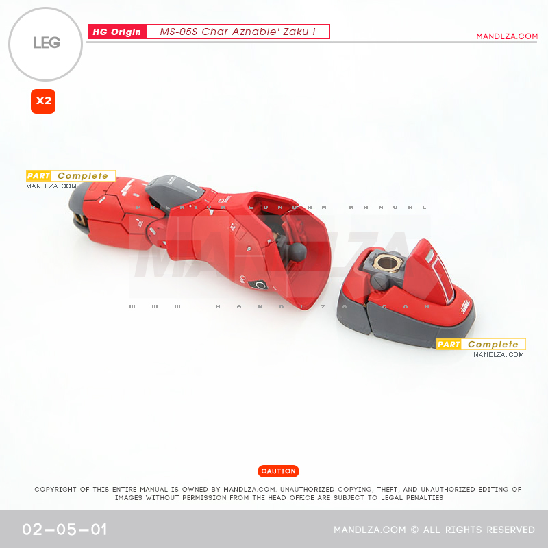 HG] The Origin-Zaku I LEG 02-05