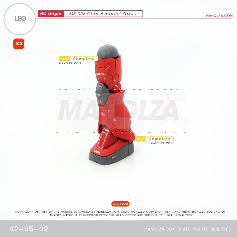 HG] The Origin-Zaku I LEG 02-05