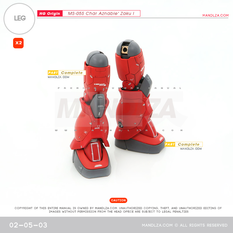 HG] The Origin-Zaku I LEG 02-05