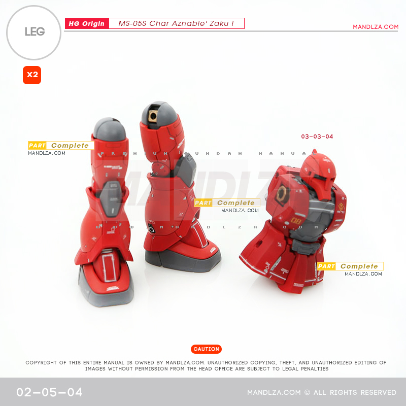HG] The Origin-Zaku I LEG 02-05
