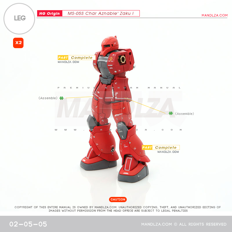 HG] The Origin-Zaku I LEG 02-05