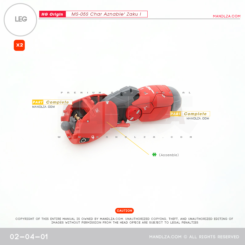 HG] The Origin-Zaku I LEG 02-04