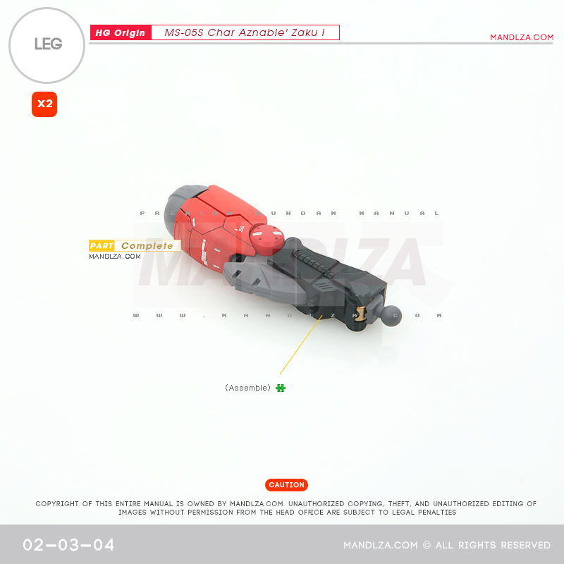 HG] The Origin-Zaku I LEG 02-03