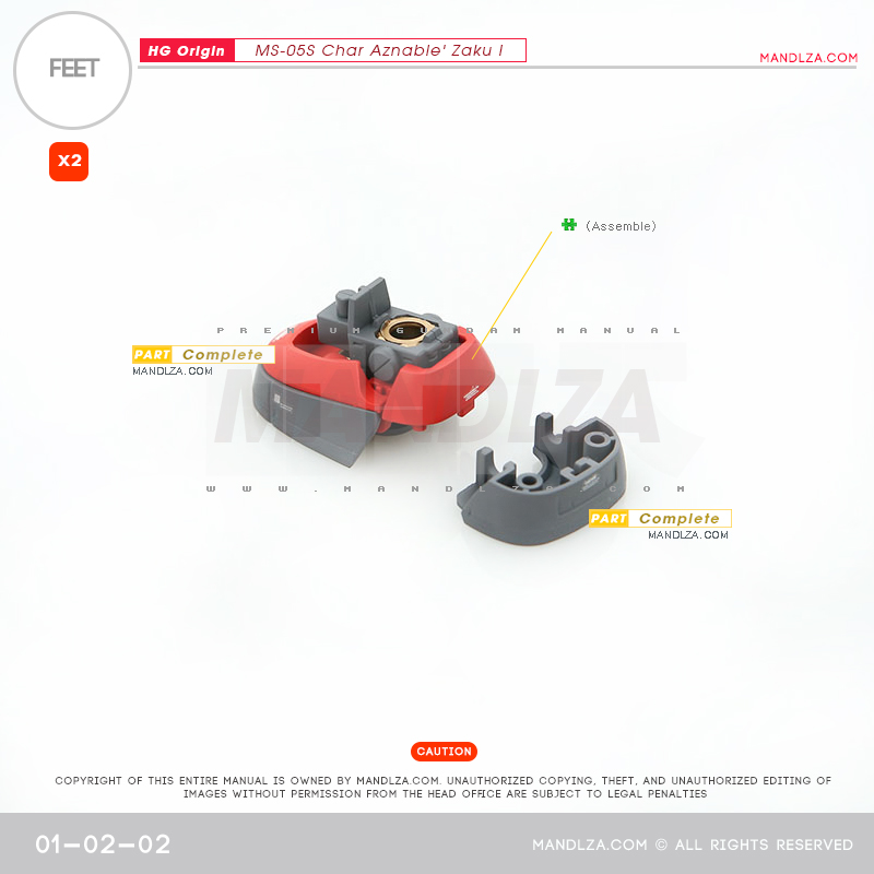 HG] The Origin-Zaku I FEET 01-02