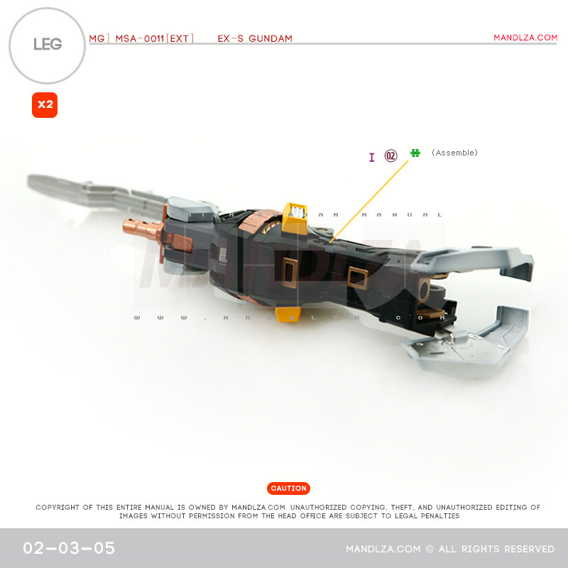 MG] EX-S GUNDAM LEG 02-03