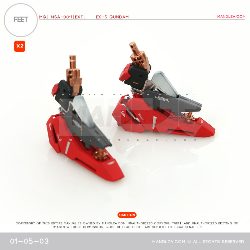 MG] EX-S GUNDAM FEET 01-05