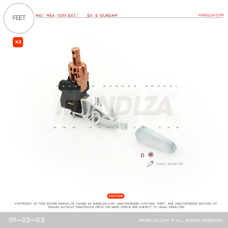 MG] EX-S GUNDAM FEET 01-02