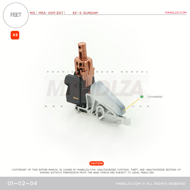 MG] EX-S GUNDAM FEET 01-02
