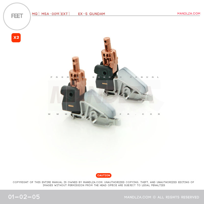 MG] EX-S GUNDAM FEET 01-02