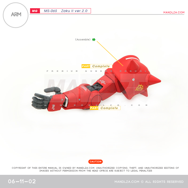 MG] Char Zaku 2.0 ARM 06-11