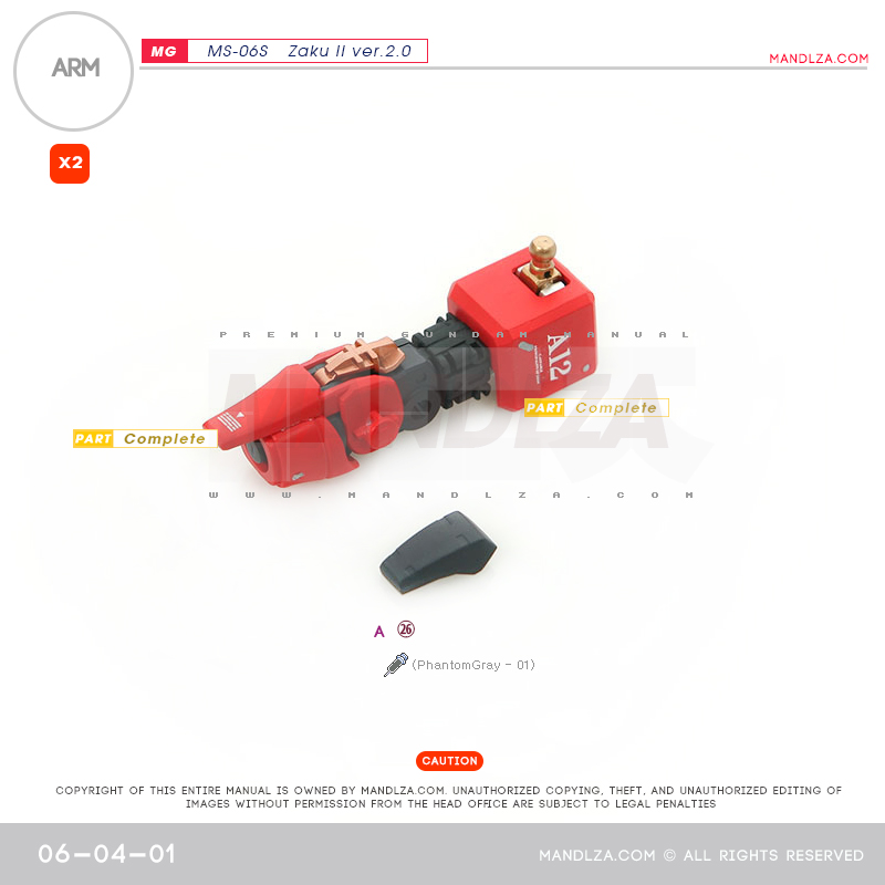 MG] Char Zaku 2.0 ARM 06-04