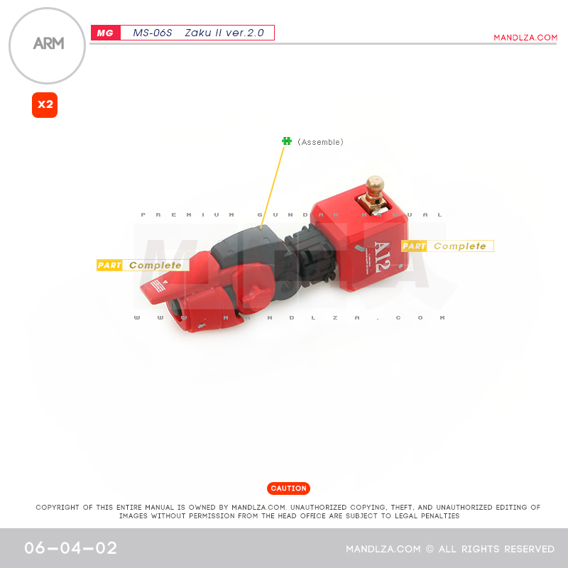MG] Char Zaku 2.0 ARM 06-04