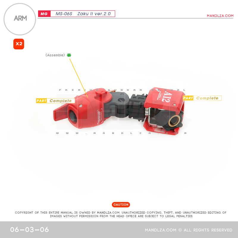 MG] Char Zaku 2.0 ARM 06-03