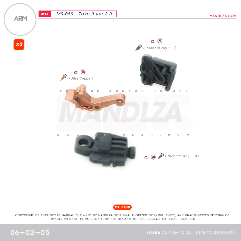 MG] Char Zaku 2.0 ARM 06-02