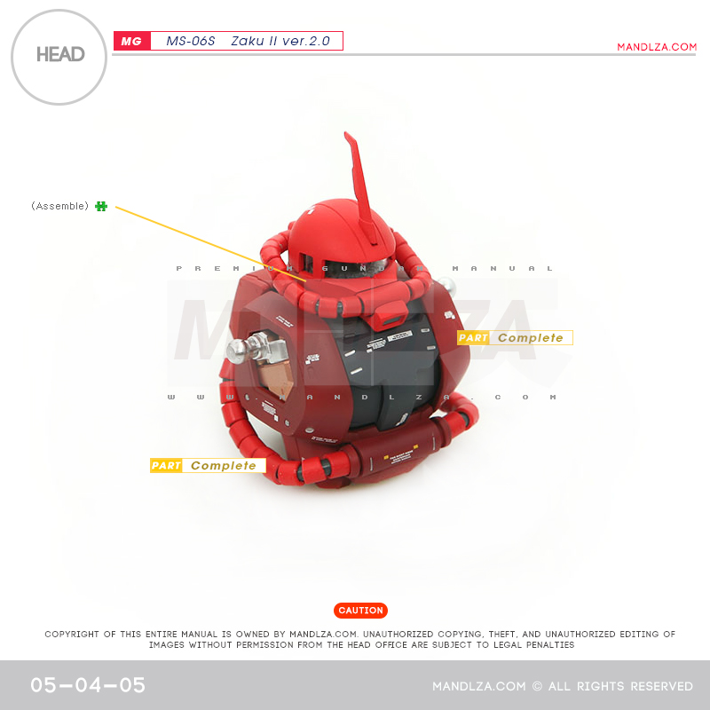 MG] Char Zaku 2.0 HEAD 05-04