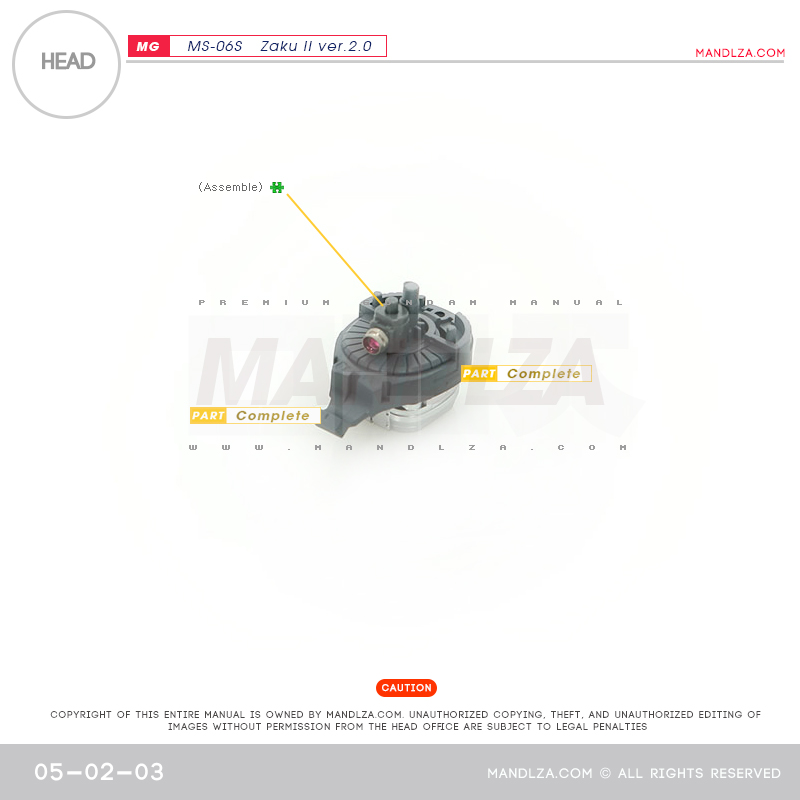 MG] Char Zaku 2.0 HEAD 05-02