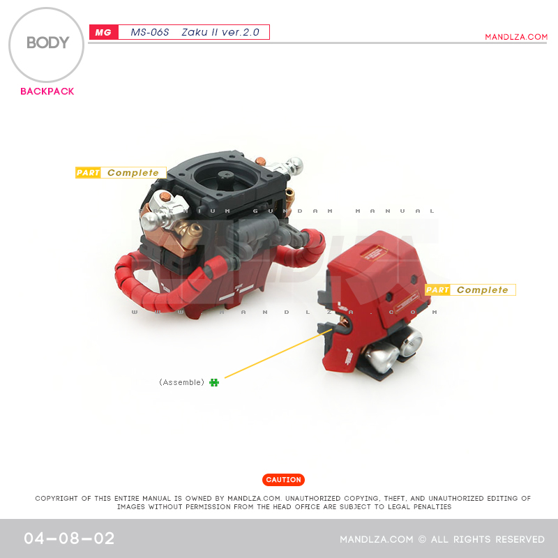 MG] Char Zaku 2.0 BODY 04-08