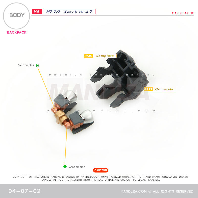 MG] Char Zaku 2.0 BODY 04-07